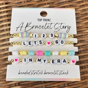 TOP TRENZ Taylor Swift "A Bracelet Story" Friendship Bracelet Set